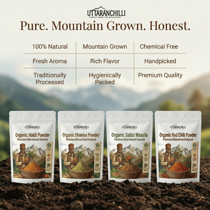 Organic Spices Combo Pack of 4